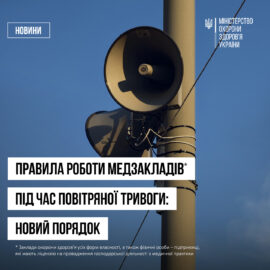 Алгоритм  роботи під час дії сигналу "Повітряна тривога"